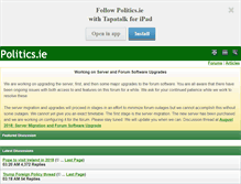 Tablet Screenshot of politics.ie