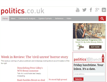 Tablet Screenshot of politics.co.uk